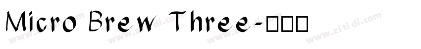 Micro Brew Three字体转换